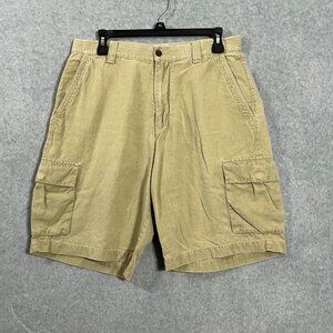 Tommy Bahama Relax Silk Linen Cargo Snap Pocket Shorts Island Tropical Mens 32